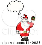 Poster, Art Print Of Thinking Santa