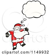 Poster, Art Print Of Thinking Santa