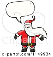 Poster, Art Print Of Thinking Santa