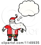 Poster, Art Print Of Thinking Santa