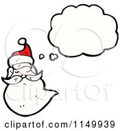 Poster, Art Print Of Thinking Santa