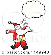 Poster, Art Print Of Thinking Santa