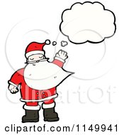 Poster, Art Print Of Thinking Santa