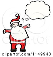 Poster, Art Print Of Thinking Santa