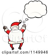 Poster, Art Print Of Thinking Santa