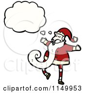 Poster, Art Print Of Thinking Santa