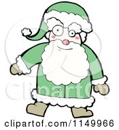 Poster, Art Print Of Green Santa