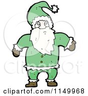 Poster, Art Print Of Green Santa