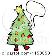 Poster, Art Print Of Thinking Christmas Tree Mascot