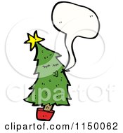 Poster, Art Print Of Thinking Christmas Tree Mascot