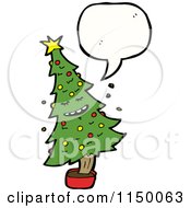 Poster, Art Print Of Thinking Christmas Tree Mascot