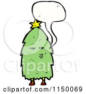 Poster, Art Print Of Thinking Christmas Tree Mascot