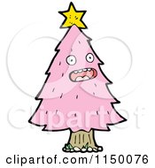 Poster, Art Print Of Pink Christmas Tree Mascot