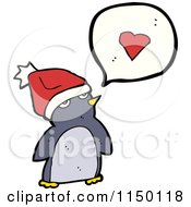 Poster, Art Print Of Penguin Thinking About Love