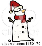 Poster, Art Print Of Christmas Snowman