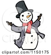 Poster, Art Print Of Winter Christmas Snowman