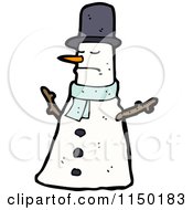Poster, Art Print Of Winter Christmas Snowman