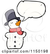 Poster, Art Print Of Thinking Christmas Snowman