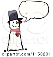 Poster, Art Print Of Thinking Christmas Snowman