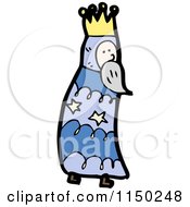 Cartoon Of One Of The Three Kings Royalty Free Vector Clipart