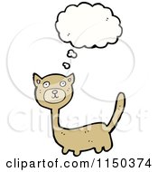 Poster, Art Print Of Thinking Brown Cat