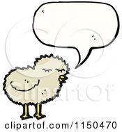 Cartoon Of A Thinking Chick Royalty Free Vector Clipart