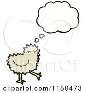Cartoon Of A Thinking Chick Royalty Free Vector Clipart