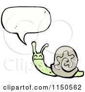 Cartoon Of A Thinking Snail Royalty Free Vector Clipart