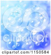 Poster, Art Print Of Blue Blurred Buble Background