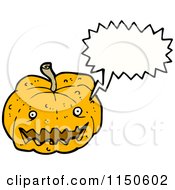 Poster, Art Print Of Talking Halloween Pumpkin