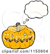 Poster, Art Print Of Thinking Halloween Pumpkin