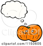 Poster, Art Print Of Thinking Halloween Pumpkin