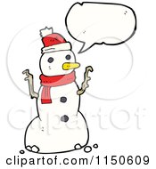 Poster, Art Print Of Thinking Christmas Snowman