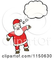 Poster, Art Print Of Thinking Santa