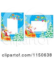 Poster, Art Print Of Christmas Frames With Copyspace