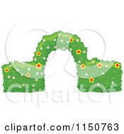 Poster, Art Print Of Trimmed Garden Hedge With An Arch