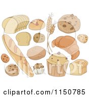 Poster, Art Print Of Breads And Pastries