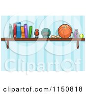 Shelf Of Toys And Books In A Boys Room
