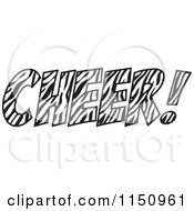 Poster, Art Print Of Zebra Print Cheer With An Exclamation Point
