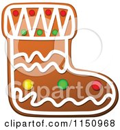 Poster, Art Print Of Christmas Stocking Gingerbread Cookie
