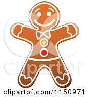 Poster, Art Print Of Christmas Gingerbread Man Cookie