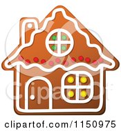 Poster, Art Print Of Christmas Gingerbread House Cookie