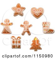 Poster, Art Print Of Gingerbread Christmas Cookies 3