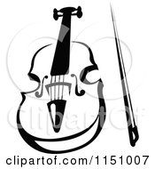 Poster, Art Print Of Black And White Viola Or Fiddle Violin 4