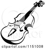 Poster, Art Print Of Black And White Viola Or Fiddle Violin 5
