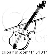 Poster, Art Print Of Black And White Viola Or Fiddle Violin