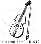 Poster, Art Print Of Black And White Viola Or Fiddle Violin 3