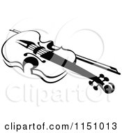 Poster, Art Print Of Black And White Viola Or Fiddle Violin 6