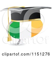 Poster, Art Print Of 3d Graduation Irish Flag Chat Balloon