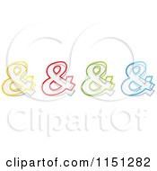 Poster, Art Print Of Colorful Ampersand Symbols